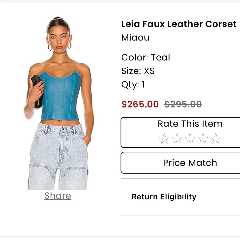 Miaou Corset top